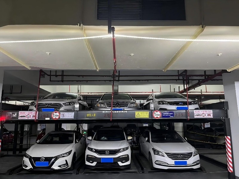 Dwy{0}}Godi Lefel-a-System Parcio Llithro Ar Gyfer Cymuned Breswyl Jiexiu